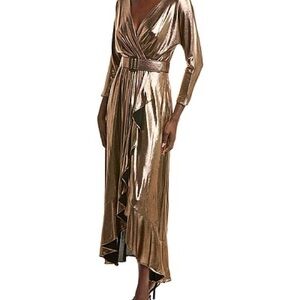 Eliza J Foil Knit Gown